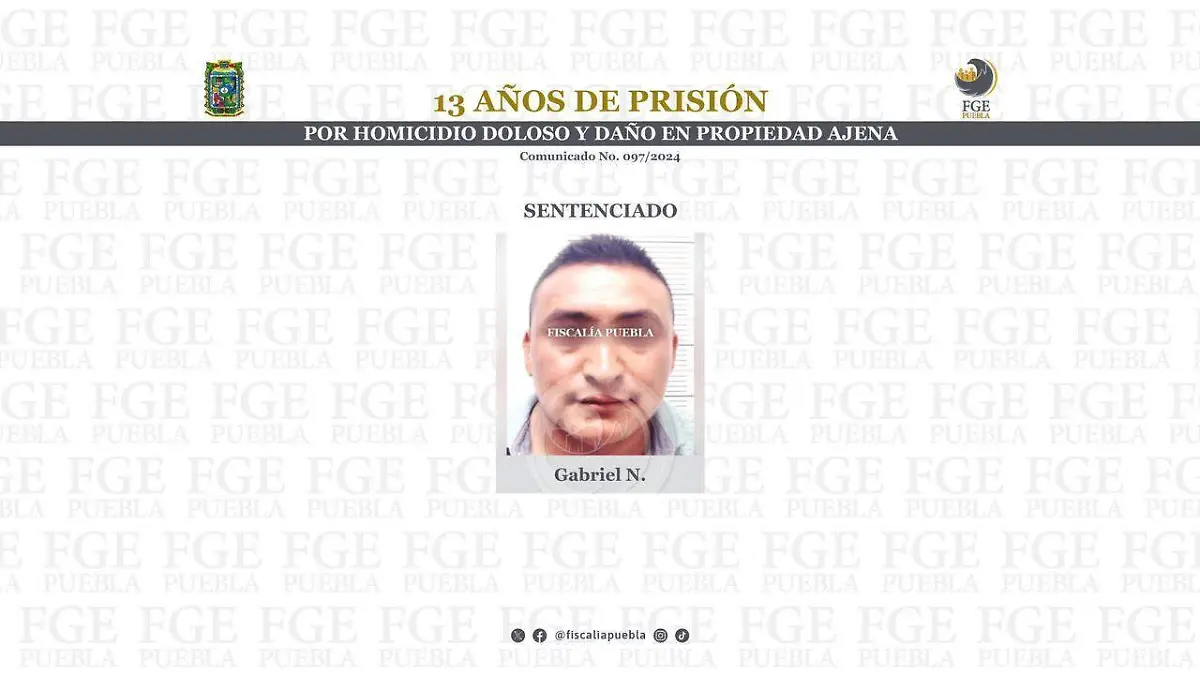 Sentencian a 13 años a sujeto acusado de homicidio doloso